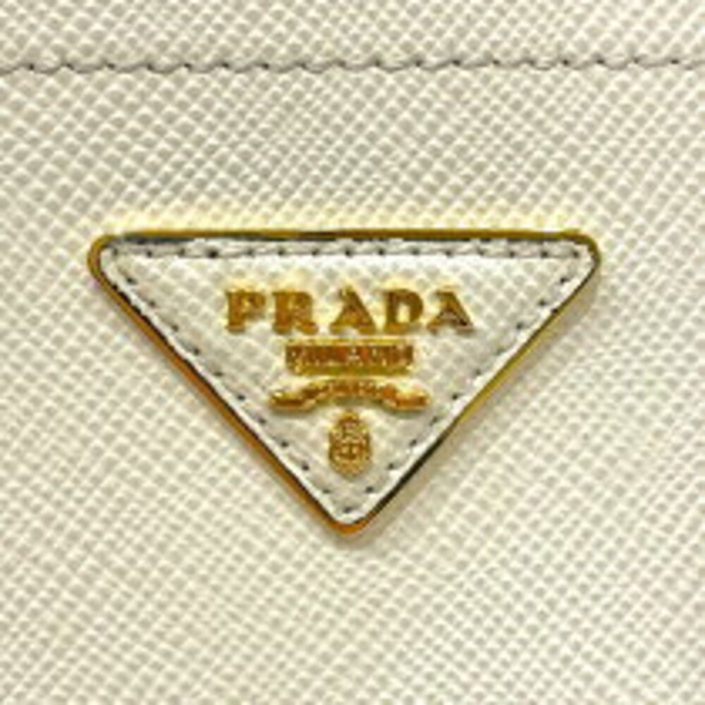 Prada Double Handbag White Saffiano Leather - Picture 11 of 11